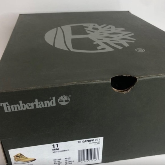 Timberland Mens Solar Wave Mid Hiking Trail Boots Brown Leather Lace Up 11 M New - Picture 8 of 8